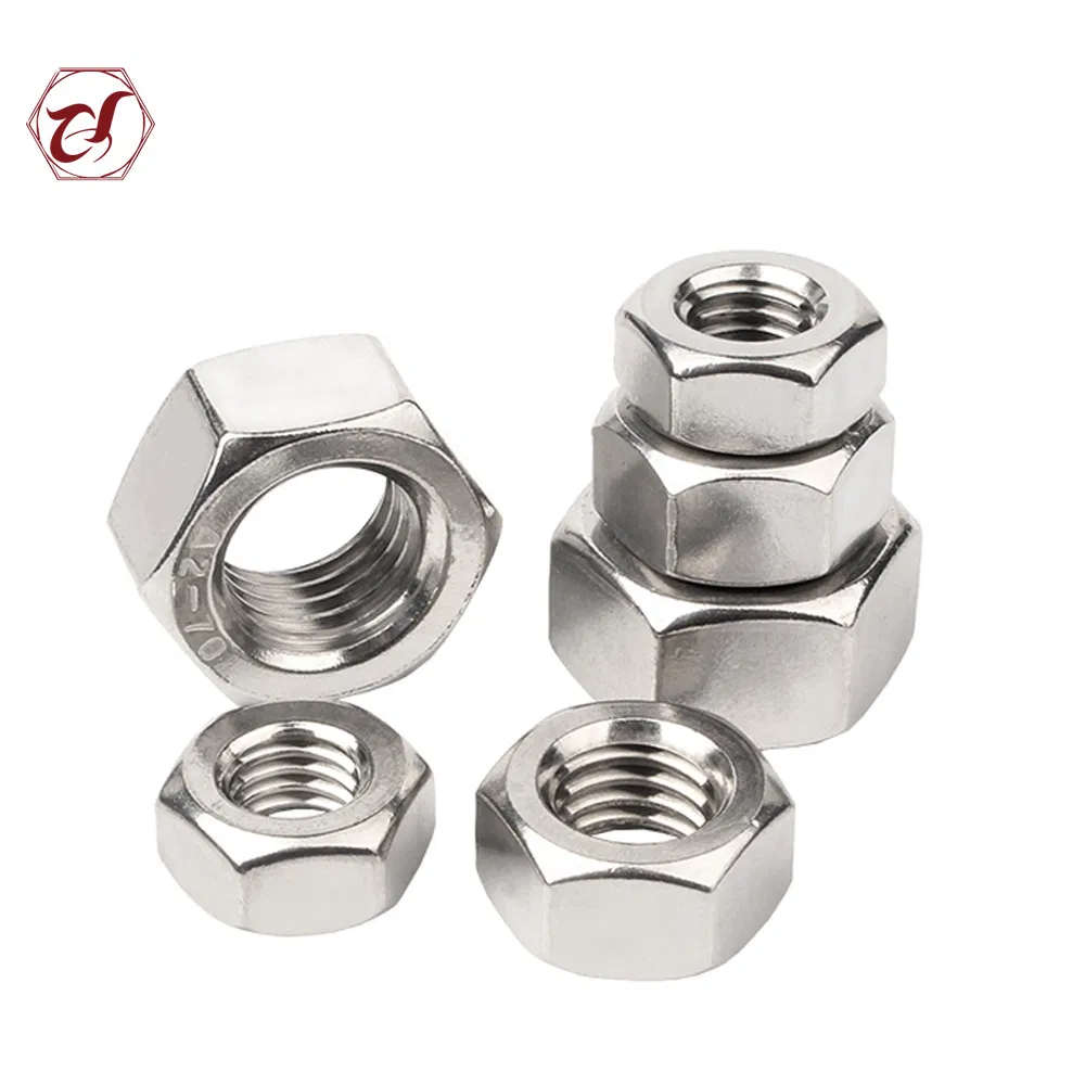 Spot Supply Cold Forging Parts M1.4-M72 Marine-Grade 316L Stainless Hexagon Nut A2 A4 SS304 DIN 934 Inox Hex Nut Fastener Hex Nut Special Nuts