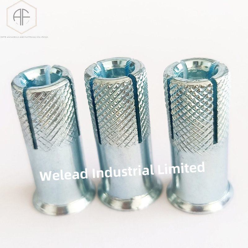 Made in China M12 Lipped Drop in Anchors Flush-Mount Fasteners for Threaded Bar or Bolts for Ceiling as Building Material in Construction