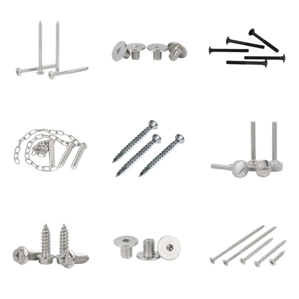 China Customized Stainless Steel 304 Drywall Countersunk Square Slot Screws Self-Tapping Screws Fasteners Price