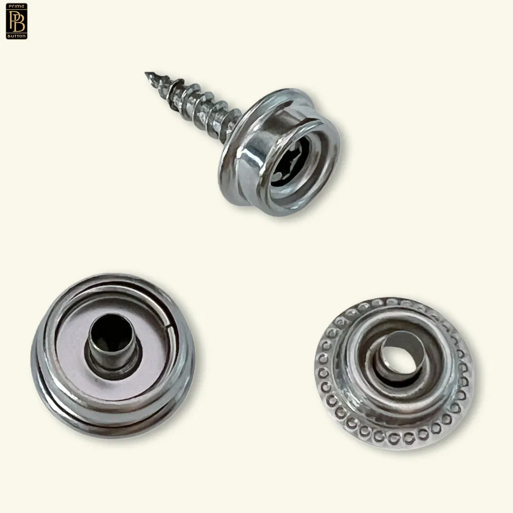 Heavy Duty Stainless Steel SS304 Screw Snap Fastener for Wood to Fabric