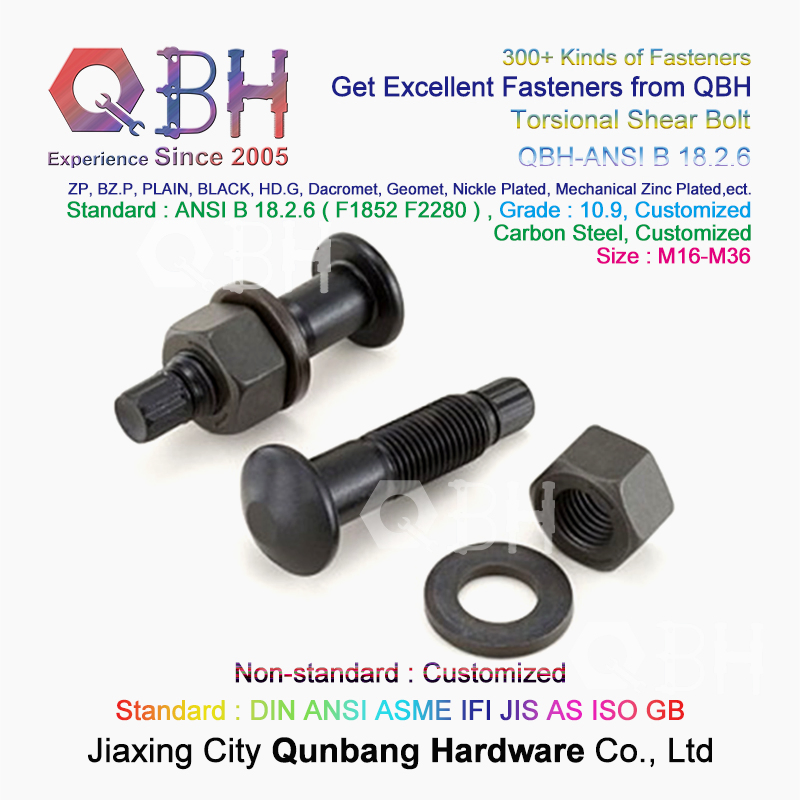 Qbh Building Construction/Steel Structure/Solar Panel/Machinery/Bridge/Railway/Metro/Marine/Signal Tower/Toy/Furniture External Threaded Fasteners