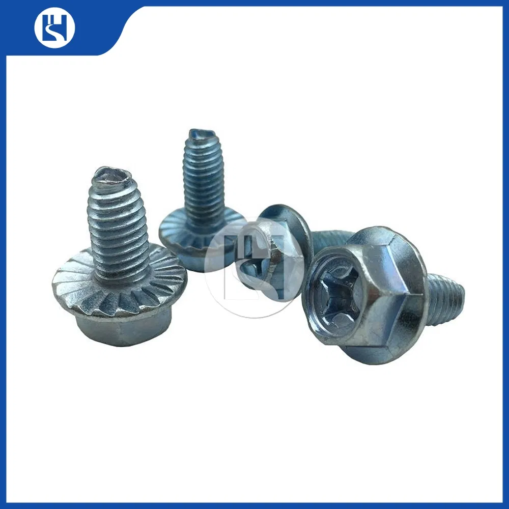Self Tapping Screw and Hexagonal Flange Stainless Steel Hardware Fastener