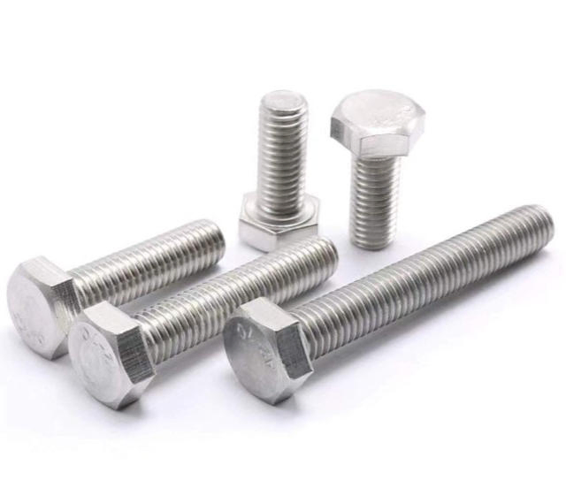 Pure Nickel Hex Head Bolt DIN 933 Corrosion Resistant Nickel Fastener for Chemical Industry M2-M24