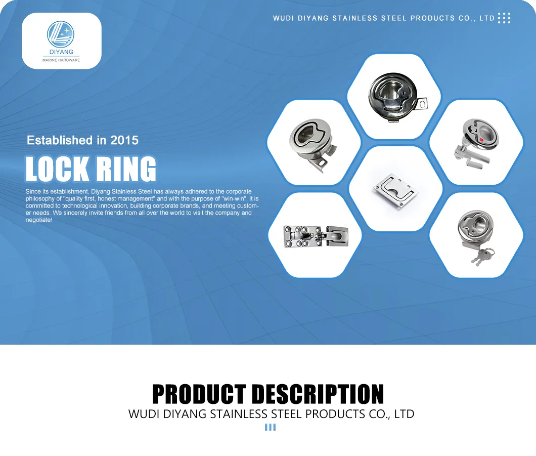 Marine Grade Heavy Dudy 316 Stainless Steel Anti-Rattle Latch Fastener