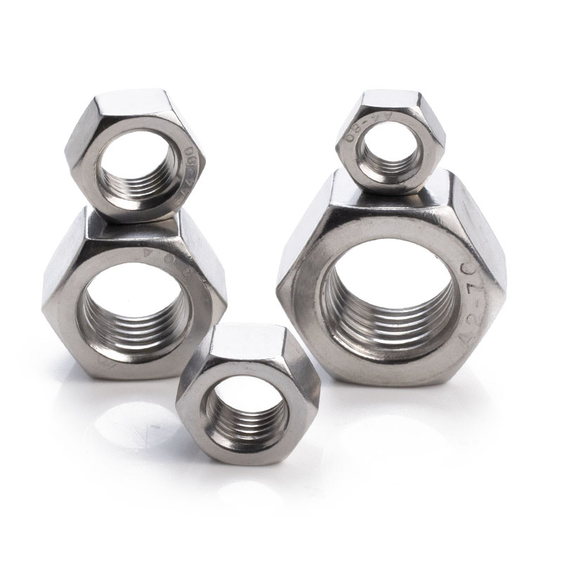 Spot Supply Cold Forging Parts M1.4-M72 Marine-Grade 316L Stainless Hexagon Nut A2 A4 SS304 DIN 934 Inox Hex Nut Fastener Hex Nut Special Nuts