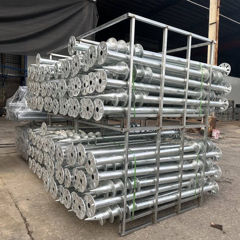 Heavy-Duty Weatherproof Galvanized Steel Ground Screws for Solar Panels