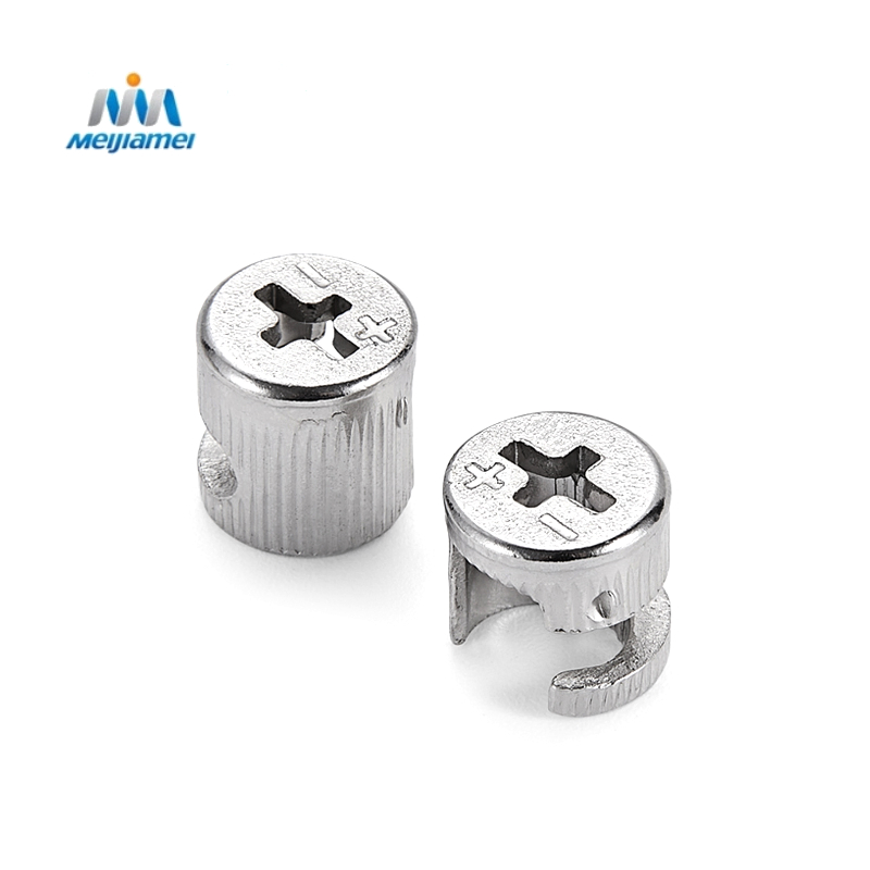 Heavy-Duty 15mm Cabinet Cam Locks - Industrial Steel Fasteners for Easy Furniture Construction