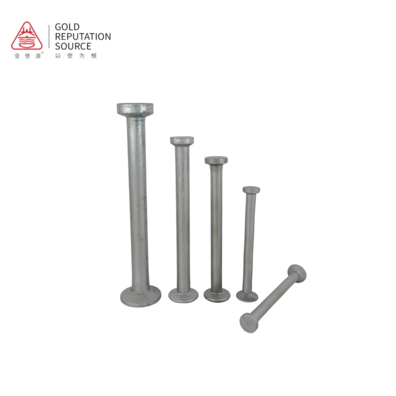 Corrosion-Resistant Round Head Lifting Pins, Embedded Fasteners for Prefabricated Building PC Components, 2.5t/5t Load Capacity