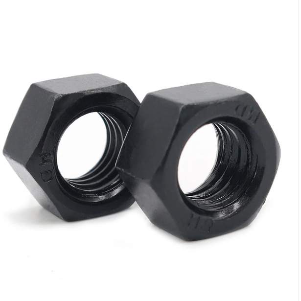 High Strength DIN934 Carbon Steel Hexagon Nut Black Oxide Hex Fastener