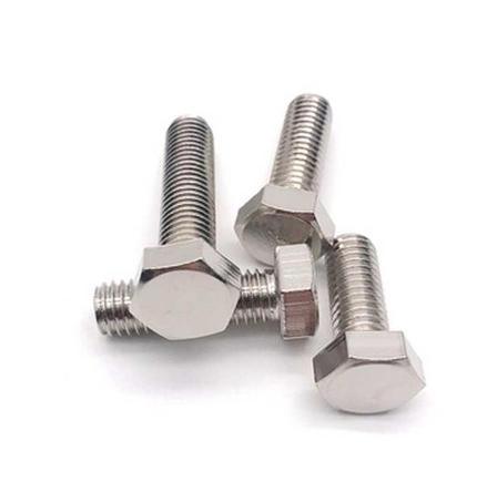 Pure Nickel Hex Head Bolt DIN 933 Corrosion Resistant Nickel Fastener for Chemical Industry M2-M24