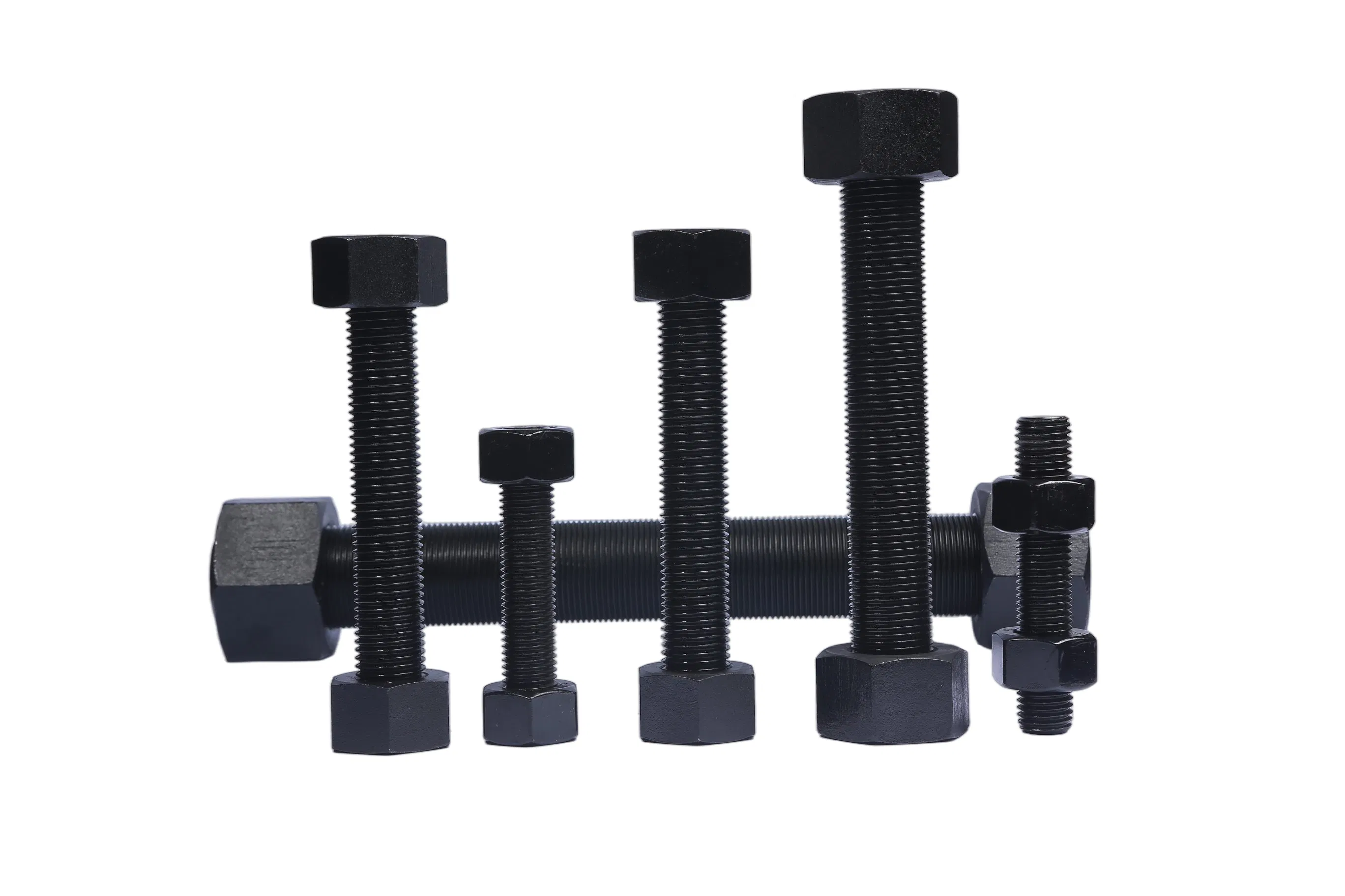 Best Selling High Strength Stainless Alloy Steel Half Thread Hardware Corrugated Nut Bolt Petrochemical Metal Hexagonal Stud Carriage Hex Flange Lock Fastener