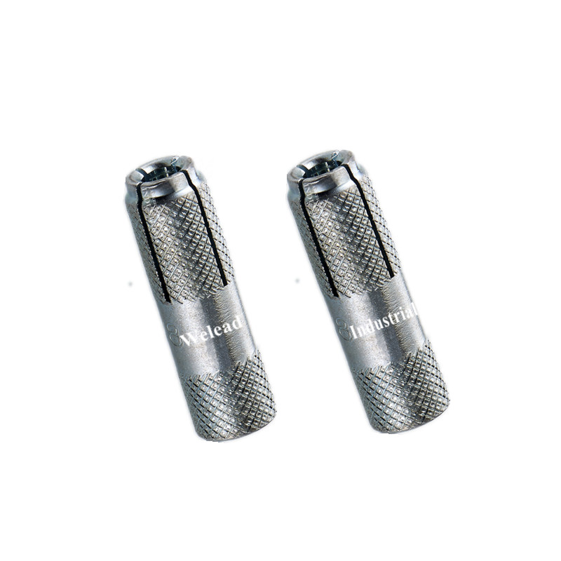 3/8" Drop in Anchor Expansion Concrete Fastener Threaded Nut Grip Anchor Mild Carbon Steel Zinc Galvanized Wholesale Exporter China Manufactory