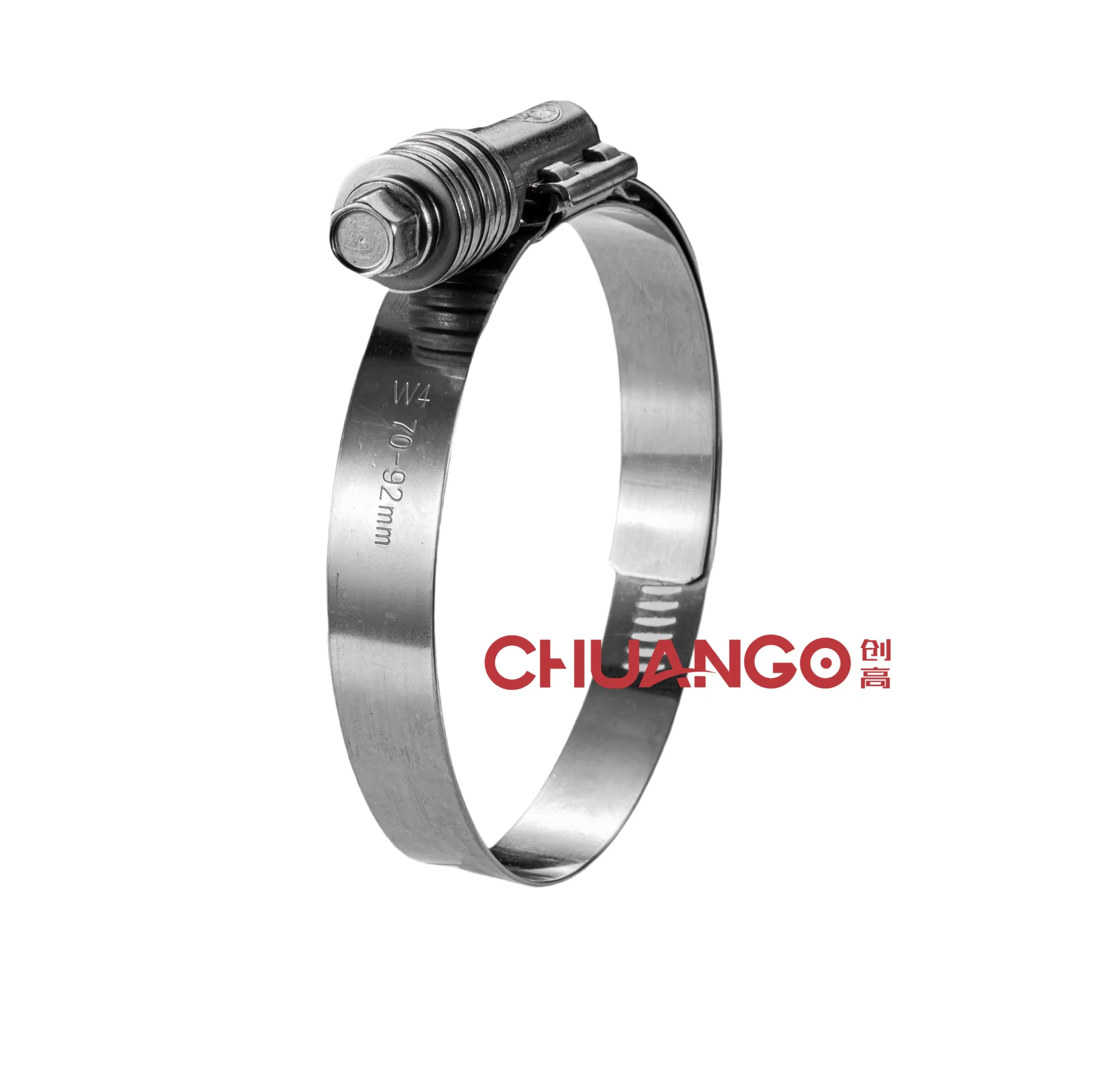 Adjustable Constant Torque Perforated Hose Clamp Water and Air Lines, Spring Washer, American Type, Stainless Steel, 32-54 mm, Automotive Parts, China Fastener