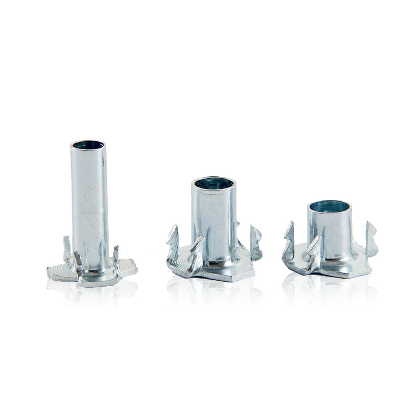 Factory Price Furniture Nut Carbon Steel &amp; Stainless Steel 4 Prong T Nut