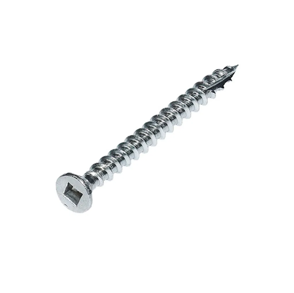 China Customized Stainless Steel 304 Drywall Countersunk Square Slot Screws Self-Tapping Screws Fasteners Price