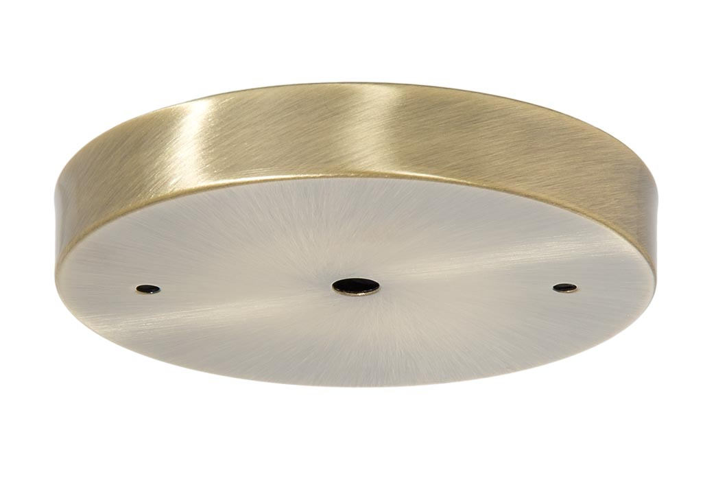 High Quality 5-1/8 Dia Antique H59 Brass Steel Canopy, Rolled Bottom Edge