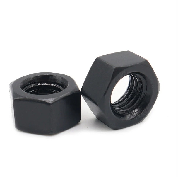 High Strength DIN934 Carbon Steel Hexagon Nut Black Oxide Hex Fastener
