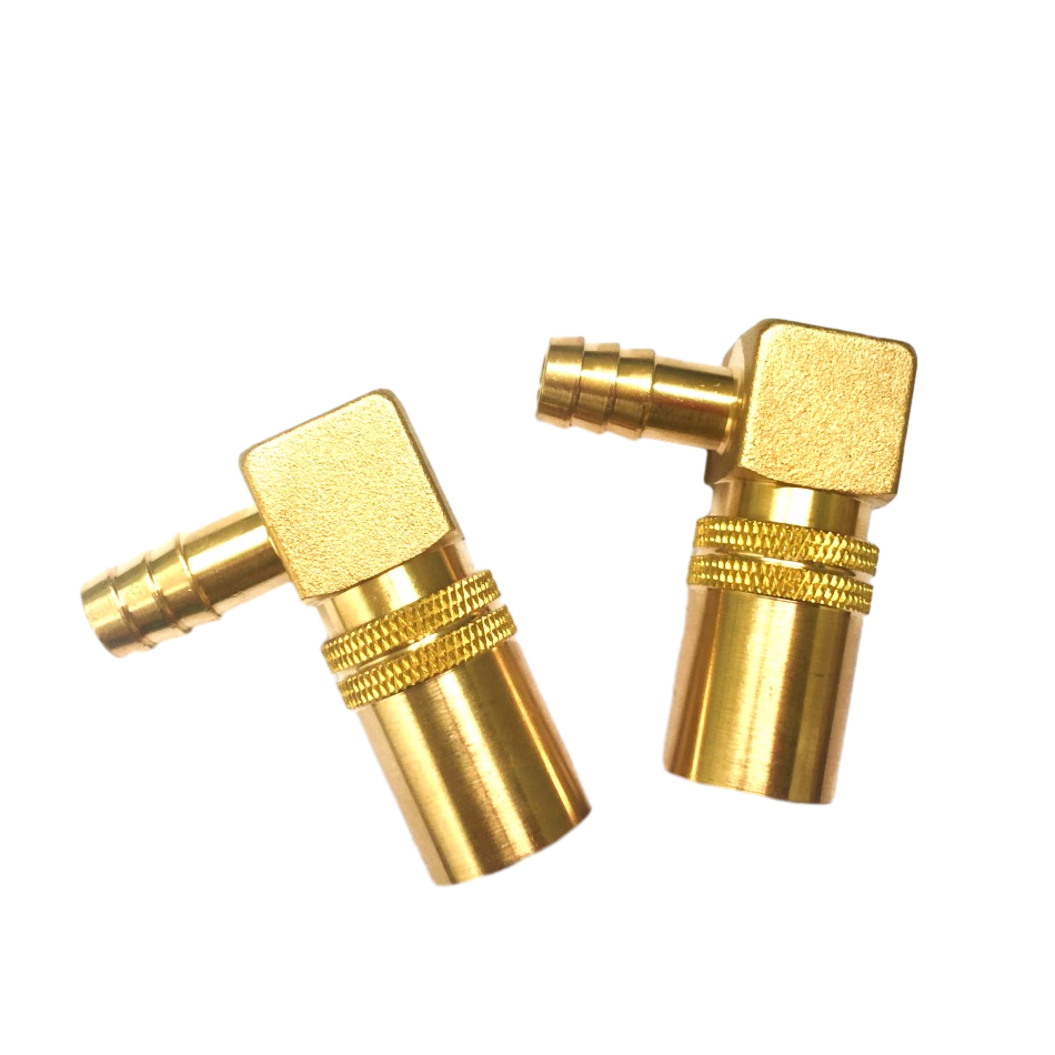 90-Degree Brass Elbow Connector for Mold Cooling Systems