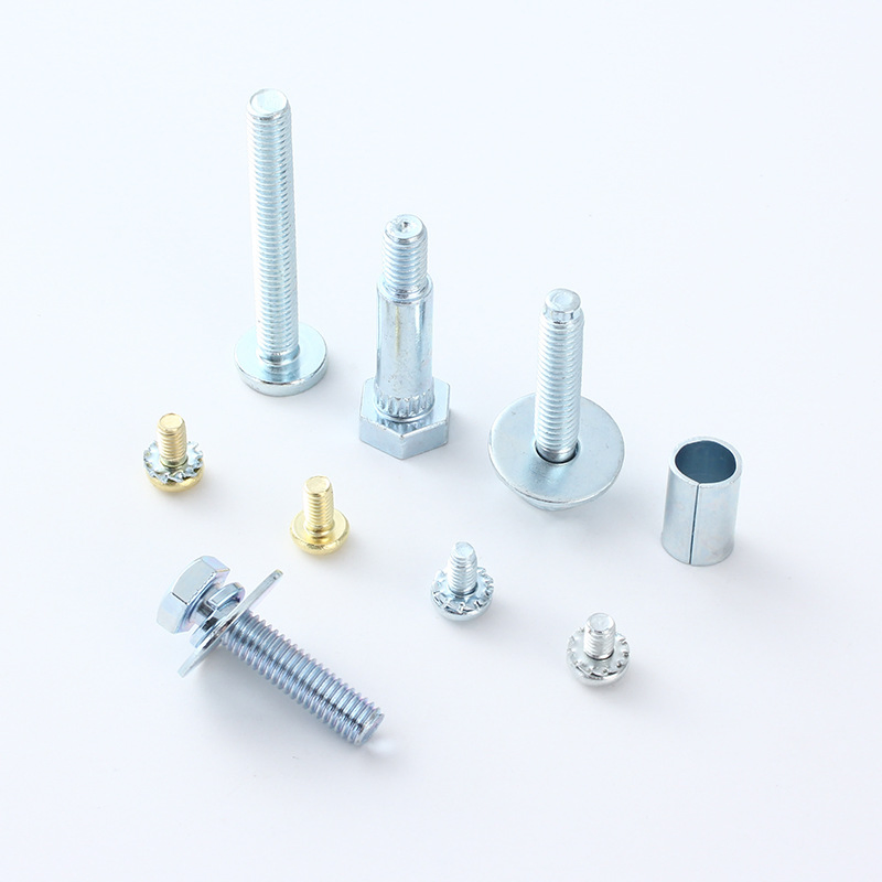Multi-Style Galvanized &amp; Brass Fastener Components for Industrial Machinery Fixing