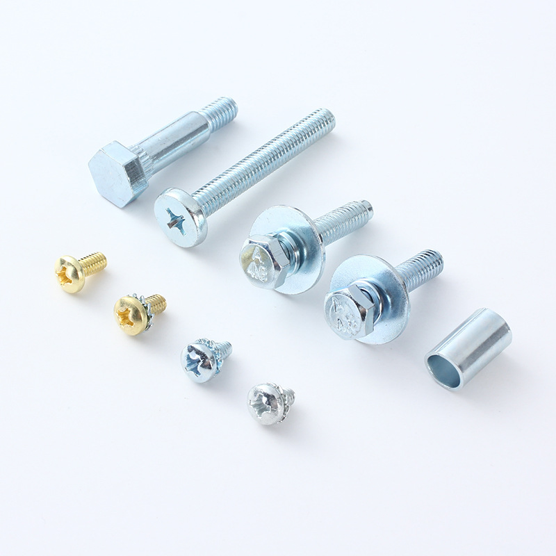 Multi-Style Galvanized &amp; Brass Fastener Components for Industrial Machinery Fixing