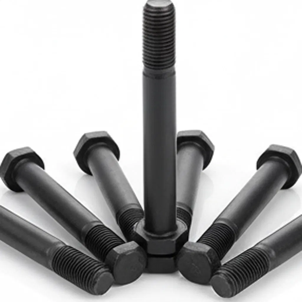 Factory Outlet High Strength Stainless Alloy Steel Half Thread Hardware Corrugated Nut Bolt Petrochemical Metal Hexagonal Stud Carriage Hex Flange Lock Fastener