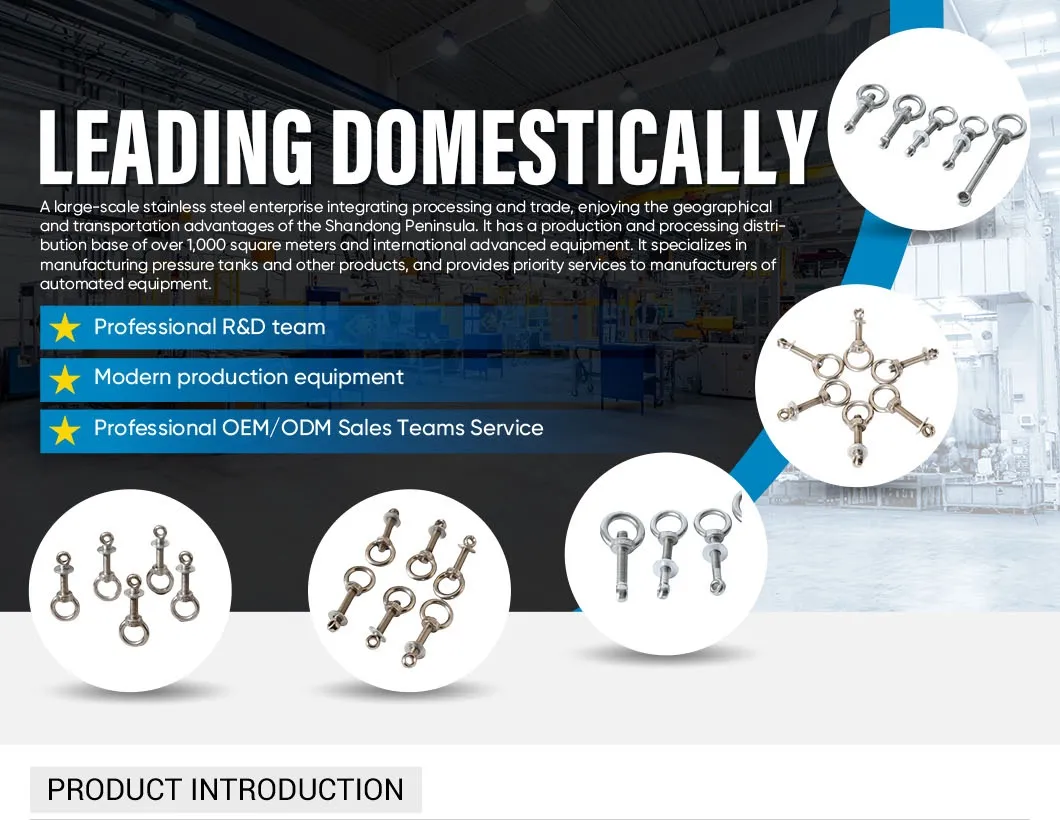 Stainless Steel Eye Bolt Fasteners Banner