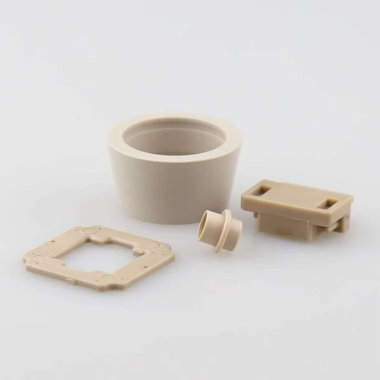 Custom High Strength Hexagon Nut Plastic Fasteners for Injection Molding 2.