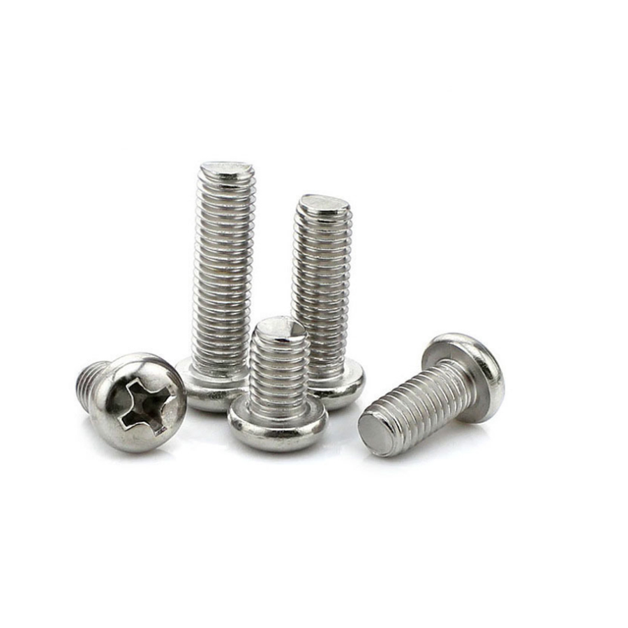 China Factory High Precision Custom Anodized Hardware Fasteners Stainless Steel Cross Groove