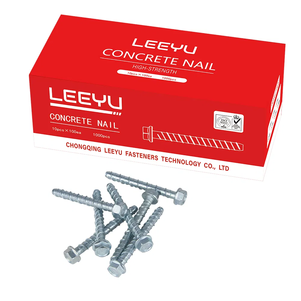Heavy Duty Concrete Screw Anchor Hex Head High Strength Masonry Fastener Nail