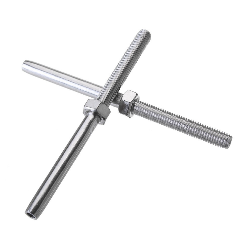 Mirror-Polished Wire Rope Swage Stud with Nut for Marine Fitting with ISO 9001 SGS Marine Grade