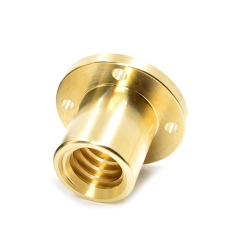 Customizable Brass Trapezoidal Thread Nut