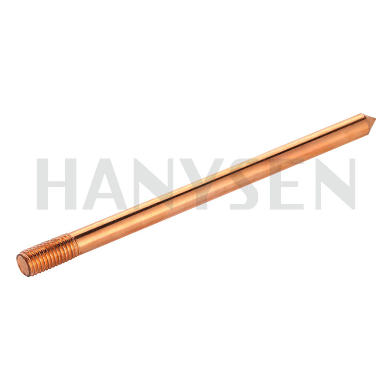 Electric Grounding Copper Coated Earthing Rod Non-Threaded Type