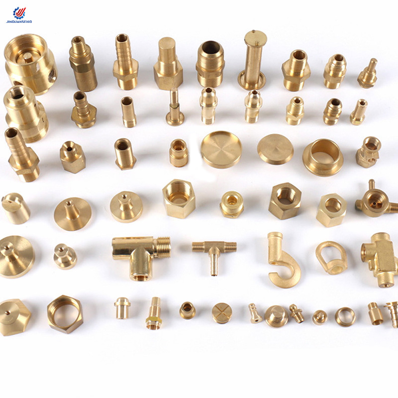 OEM Custom CNC High Precision Brass Milling Lathe Component Brass/Metal/Anodized Aluminum Thread Insert Sleeve Fastener