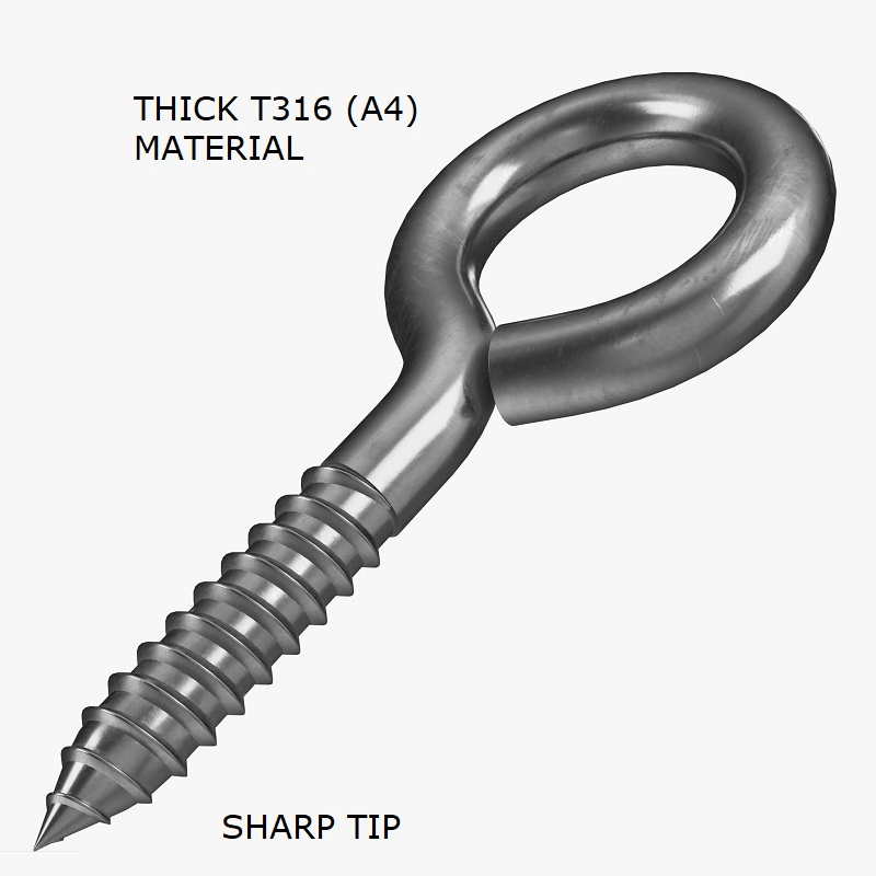 Heavy-Duty Marine-Grade Long Eye Bolts Fastener for Tough Applications