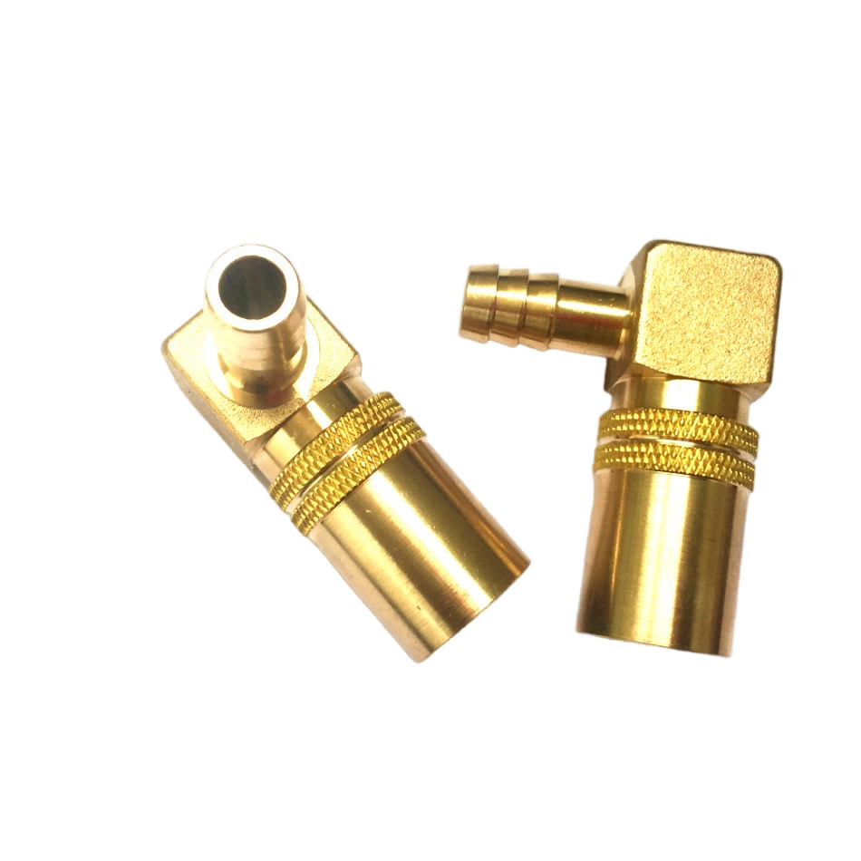 90-Degree Brass Elbow Connector for Mold Cooling Systems