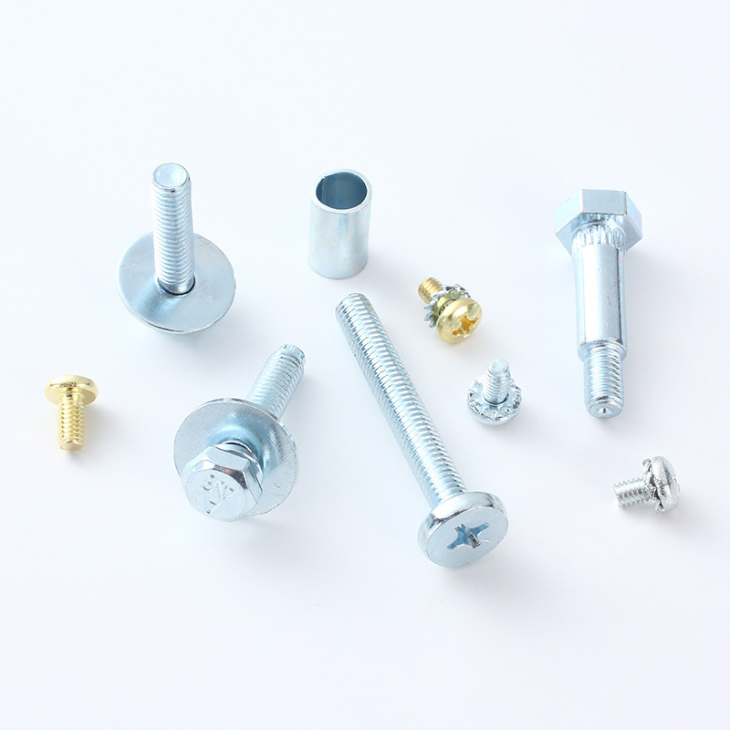 Multi-Style Galvanized &amp; Brass Fastener Components for Industrial Machinery Fixing