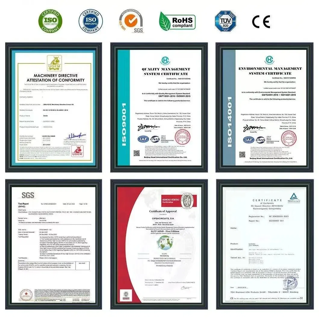 Certificates