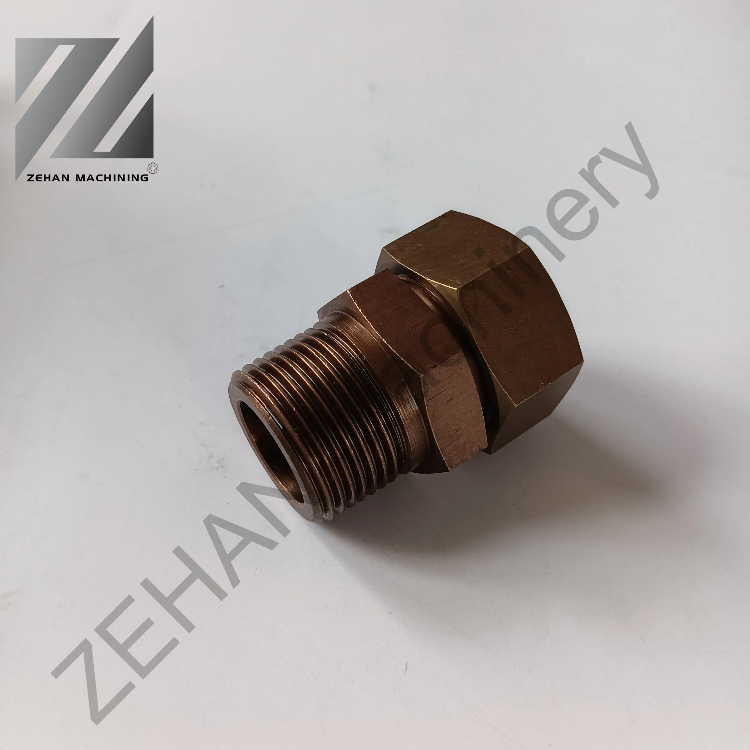 Custom Wholesale Brass Pipe Coupling Male Threaded Hex Nipple Fasteners