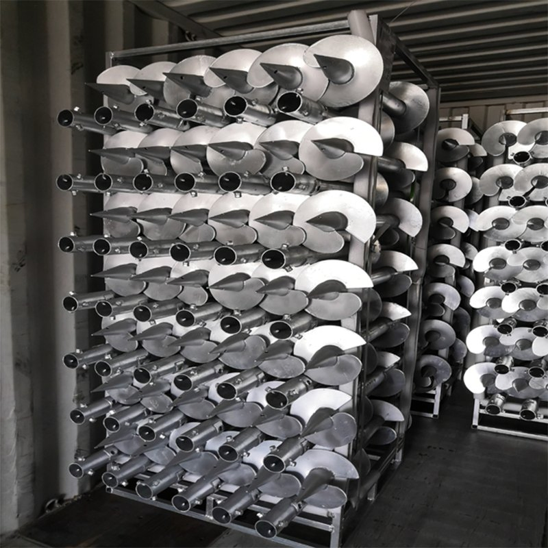 Heavy-Duty Weatherproof Galvanized Steel Ground Screws for Solar Panels