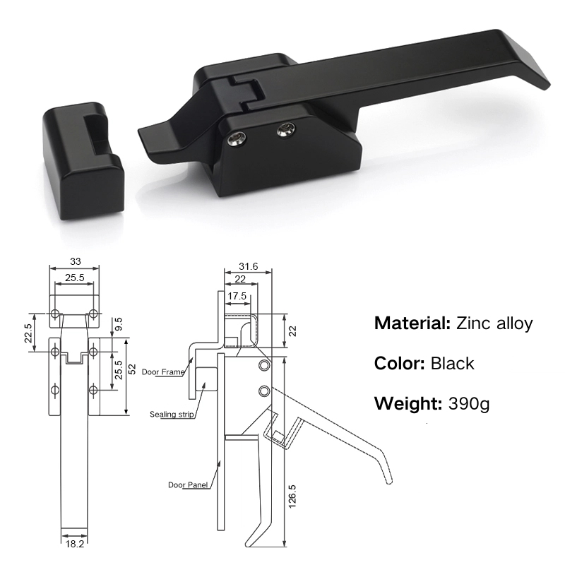 Zinc Alloy Electrical Cabinet Adjustable Pressure Fastener Non Locking