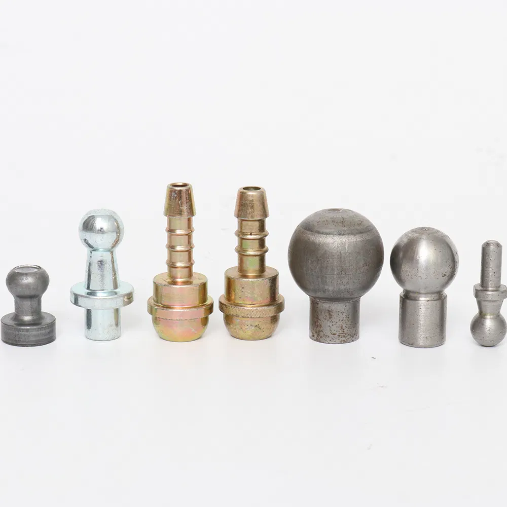 Cold-Forging Hose Barb Fitting: Zinc-Plated Steel Fastener for Industrial Piping
