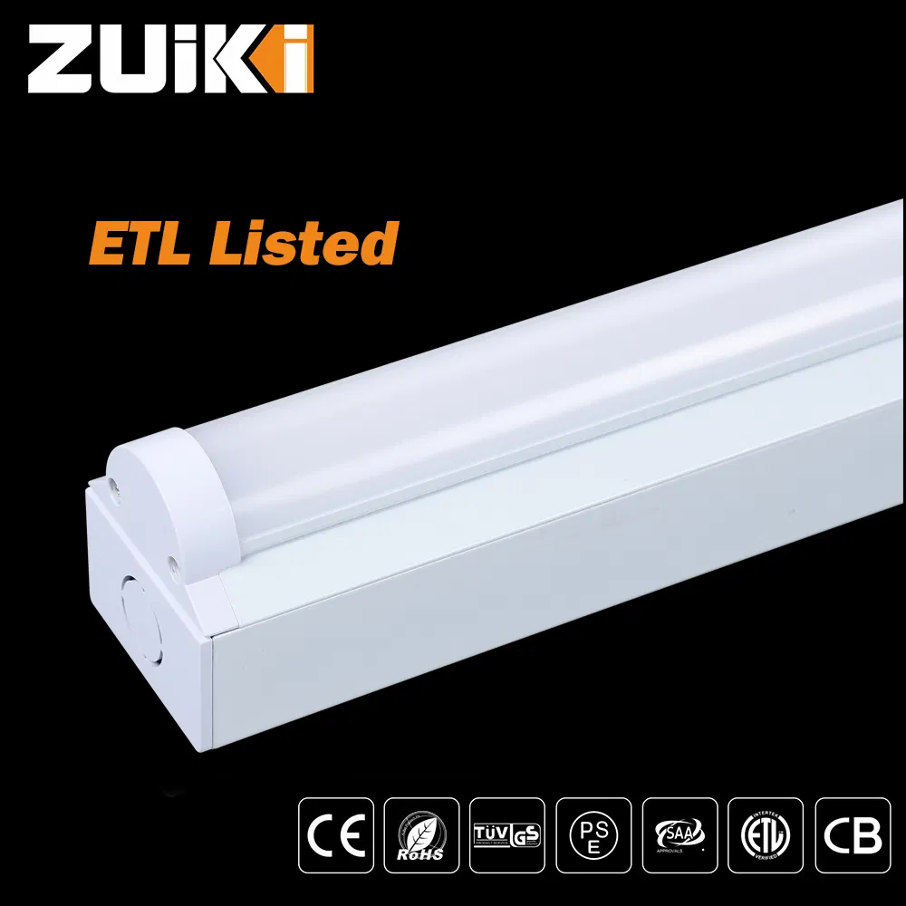 Luz de Batten LED Listada ETL com CCT Ajustável, Dimerizável e Sensor de Movimento