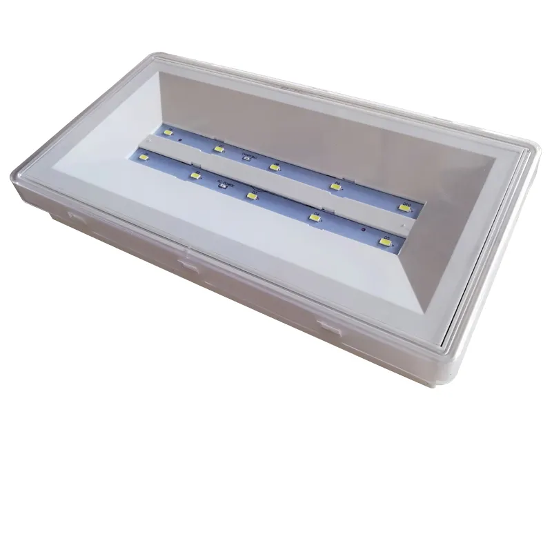 Lanterna LED de Emergência Recarregável Multifuncional com Placa de Saída com 3 Anos de Garantia Certificação CE para Shopping Center, Hotel