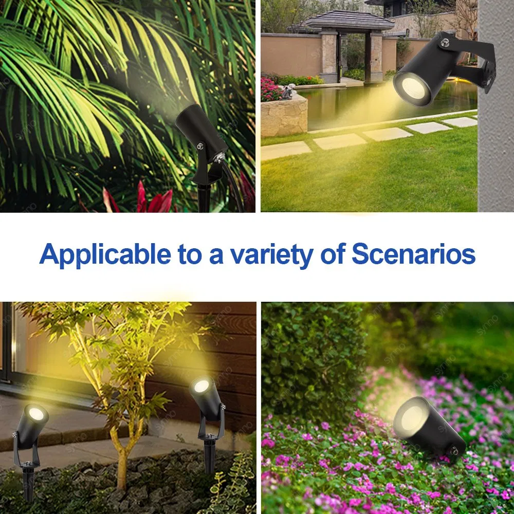 12V Jardim Paisagístico ao Ar Livre IP65 Luz LED RGB com Ângulo de Feixe Luz de Ponta