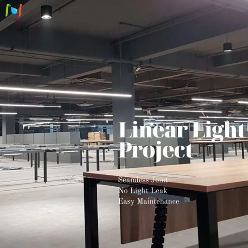 Luminária Linear LED Suspensa Decorativa para Escritório