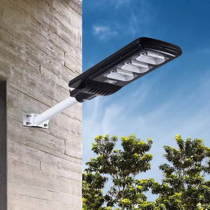 6500K Luz de Rua Comercial Pública ao Ar Livre 150W 200W Iluminação Solar Tudo-em-Um