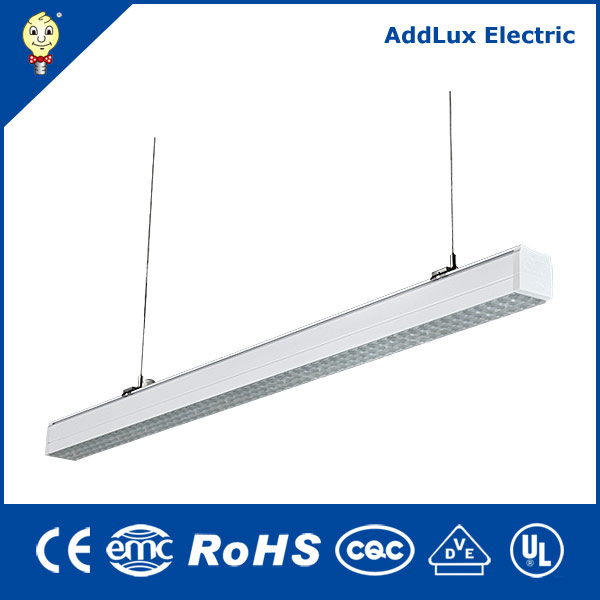 Saso Ce UL Melhor Distribuidor 16W-225W Dali Dimming Linkable LED Linear Luminaire Feito na China para Iluminação de Escritório, Loja, Supermercado, Oficina ou Armazém