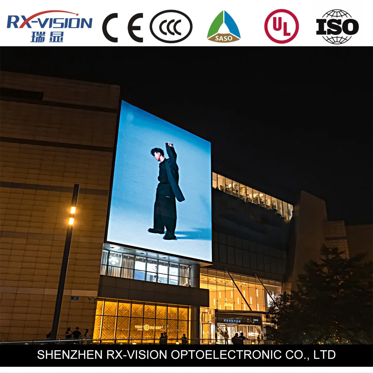 Display LED Exterior à Prova d'Água em Cores Completas P6.67 para Anúncios Comerciais Públicos