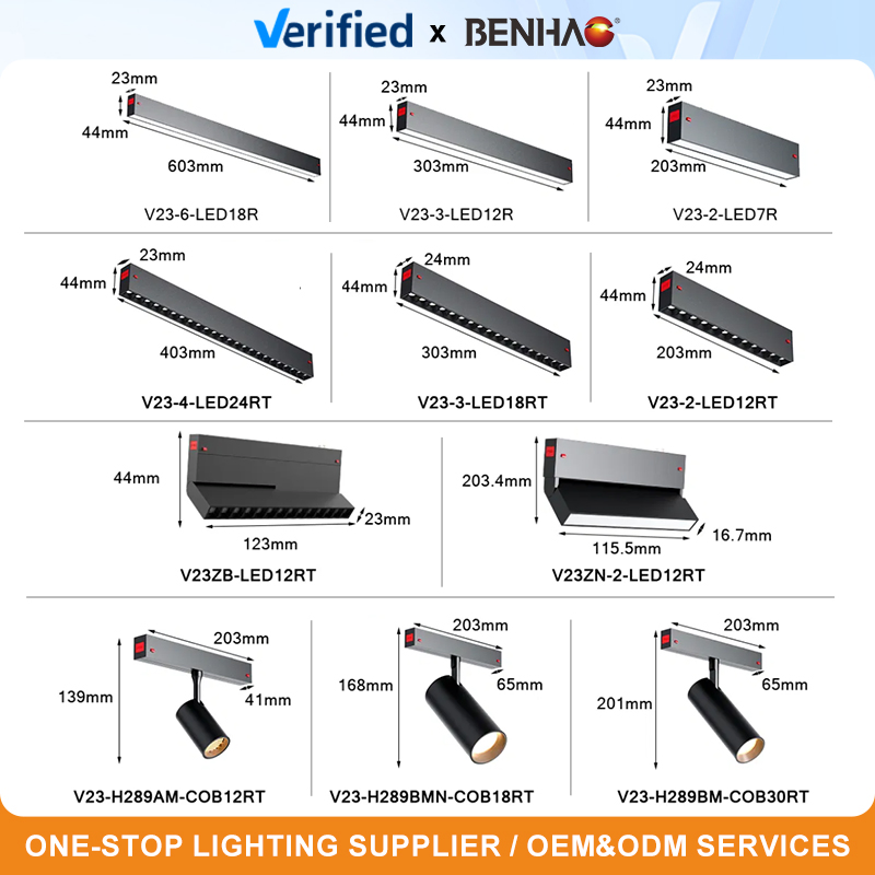 Luz de Teto Interna LED Inteligente para Casa Dimerizável 220V com Trilho Magnético e Luminária Linear com Foco Grilhado