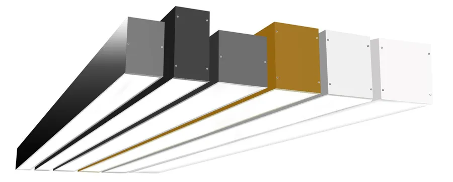 Luminárias lineares RGB/RGBW com controle remoto RF que mudam de cor